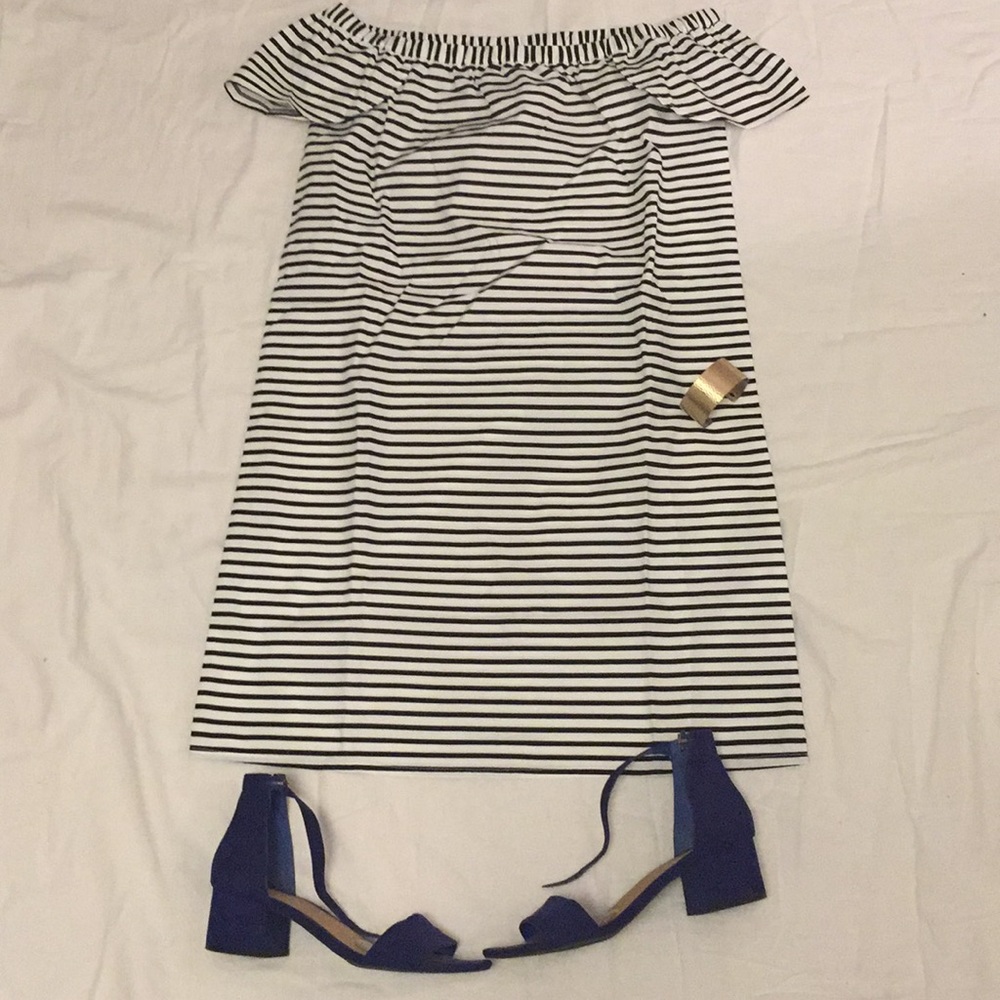 NWT JCrew Striped Dress - S